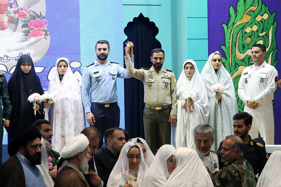 اولین اختتامیه جشنواره زوج های جوان نیروهای مسلح در مشهد