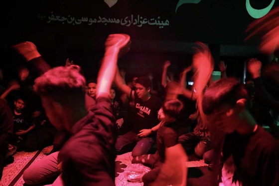 عزاداری شب هفتم محرم در محله گلشهر مشهد