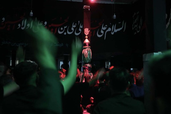 عزاداری شب هفتم محرم در محله گلشهر مشهد