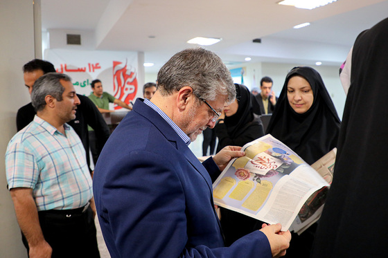 حضور شهردار مشهد در روزنامه شهرآرا به مناسبت روز خبرنگار