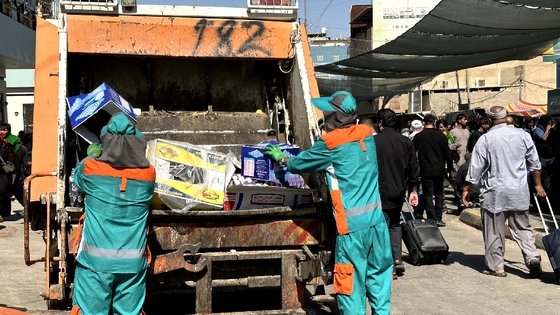 خدمت پاکبانان مشهدی به زائران اربعین در نجف اشرف