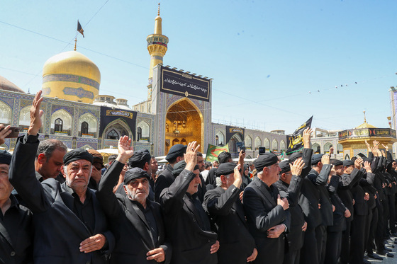 عزاداری  روز 28 صفر در حرم مطهر رضوی