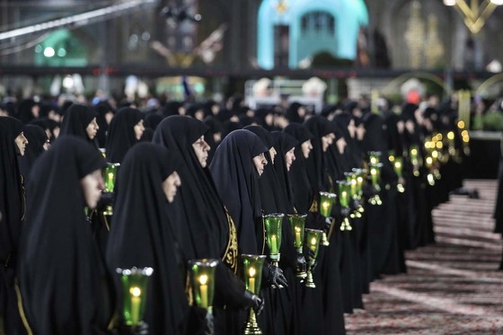 آیین خطبه خوانی شب شهادت امام رضا(ع) در حرم مطهر رضوی