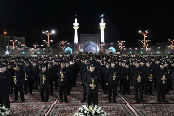 آیین خطبه خوانی شب شهادت امام رضا(ع) در حرم مطهر رضوی