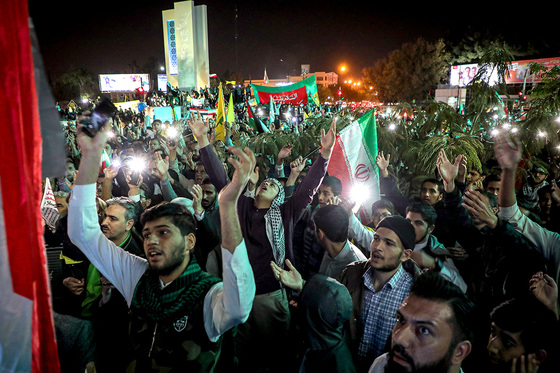 جشن مردم مشهد در حمایت از مردم فلسطین و عملیات «طوفان الاقصی»