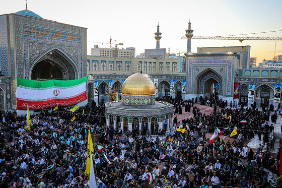 اجتماع همبستگی با جبهه مقاومت فلسطین در صحن قدس حرم مطهر رضوی
