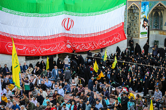 اجتماع همبستگی با جبهه مقاومت فلسطین در صحن قدس حرم مطهر رضوی