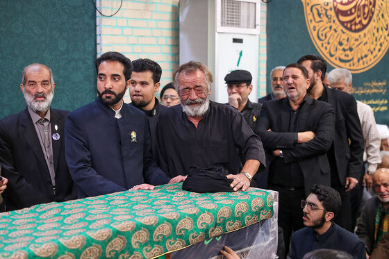 تشییع پیکر حاج جعفر ماهرخسار مداح و ذاکر پیشکسوت در مشهد