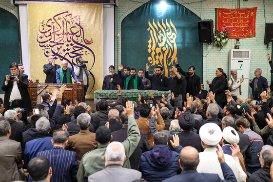 تشییع پیکر حاج جعفر ماهرخسار مداح و ذاکر پیشکسوت در مشهد