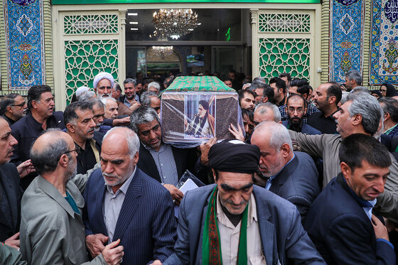 تشییع پیکر حاج جعفر ماهرخسار مداح و ذاکر پیشکسوت در مشهد
