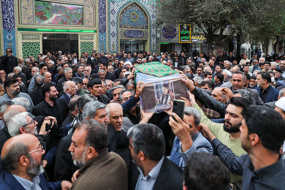 تشییع پیکر حاج جعفر ماهرخسار مداح و ذاکر پیشکسوت در مشهد