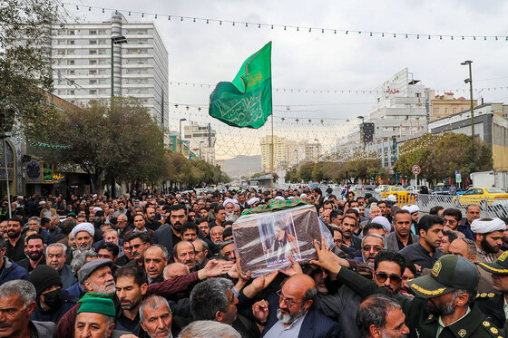 تشییع پیکر حاج جعفر ماهرخسار مداح و ذاکر پیشکسوت در مشهد