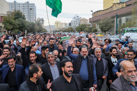 تشییع پیکر حاج جعفر ماهرخسار مداح و ذاکر پیشکسوت در مشهد