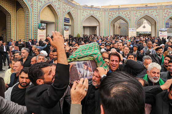 تشییع پیکر حاج جعفر ماهرخسار مداح و ذاکر پیشکسوت در مشهد