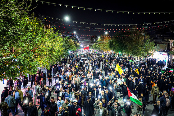 راهپیمایی مردم مشهد در حمایت از مردم فلسطین و محکومیت جنایات اسرائیل
