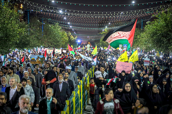 راهپیمایی مردم مشهد در حمایت از مردم فلسطین و محکومیت جنایات اسرائیل