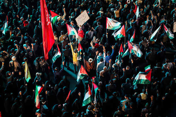 اجتماع مردمی «این المنتقم» در میدان فلسطین مشهد