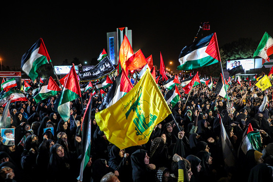 اجتماع مردمی «این المنتقم» در میدان فلسطین مشهد