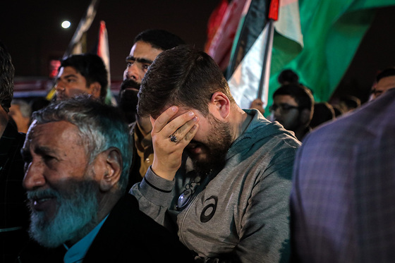 اجتماع مردمی «این المنتقم» در میدان فلسطین مشهد