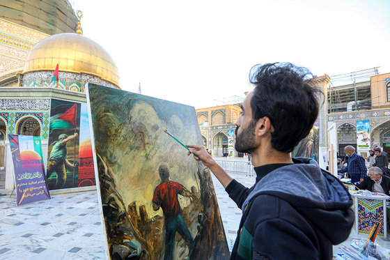رویداد هنری «من القدس، الی القدس » در حرم مطهر رضوی