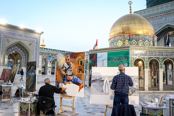 رویداد هنری «من القدس، الی القدس » در حرم مطهر رضوی