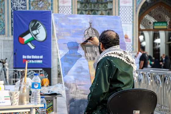 رویداد هنری «من القدس، الی القدس » در حرم مطهر رضوی