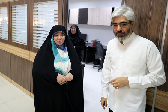 بازدید عضو شورای اسلامی شهر مشهد از موسسه شهرآرا