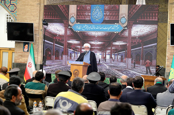 مراسم آغاز عملیات احداث رواق مبارکه امیرالمومنین علیه السلام در حرم رضوی