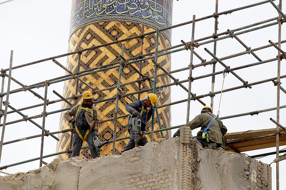 مراسم آغاز عملیات احداث رواق مبارکه امیرالمومنین علیه السلام در حرم رضوی
