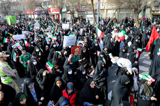 راهپیمایی 22 بهمن در مشهد