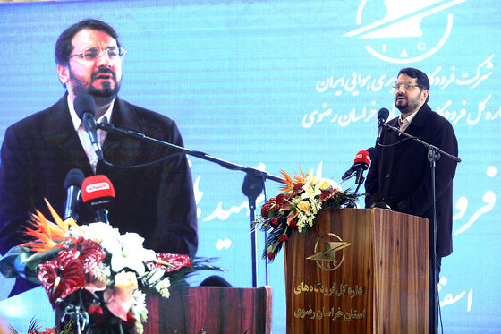 افتتاح پروژه های عمرانی فرودگاه شهید هاشمی نژاد مشهد