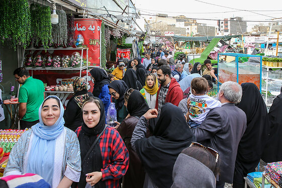 حال و هوای بازار گل در آستانه عید نوروز