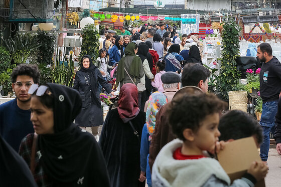 حال و هوای بازار گل در آستانه عید نوروز