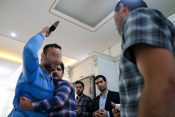 بازسازی صحنه قتل در خیابان مطهری شمالی