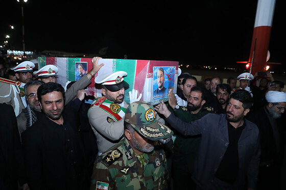 استقبال از پیکر شهید امیر عبدالهیان در مشهد