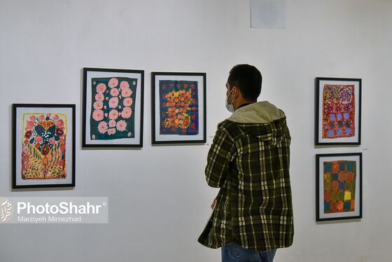 زهرا نعمتی نقاش «خودآموخته» 80 ساله مشهدی