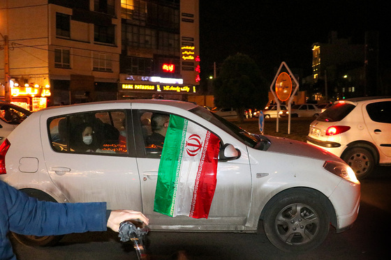 شادی مردم مشهد پس از صعود تیم ملی ایران به جام جهانی 2022
