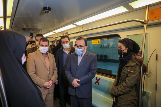 بازدید استاندار خراسان رضوی و شهردار مشهد از خطوط قطارشهری مشهد