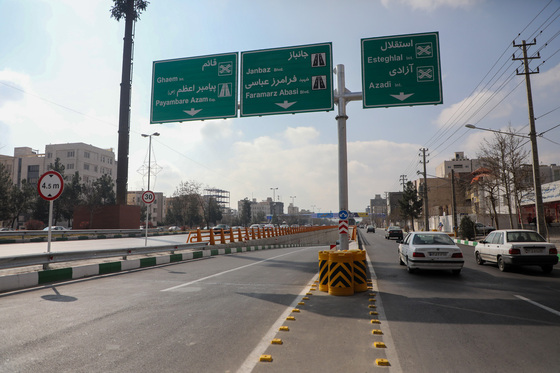 افتتاح پروژه دوربرگردان زیرگذرآزادی-جانباز 