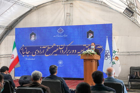 افتتاح پروژه دوربرگردان زیرگذرآزادی-جانباز 