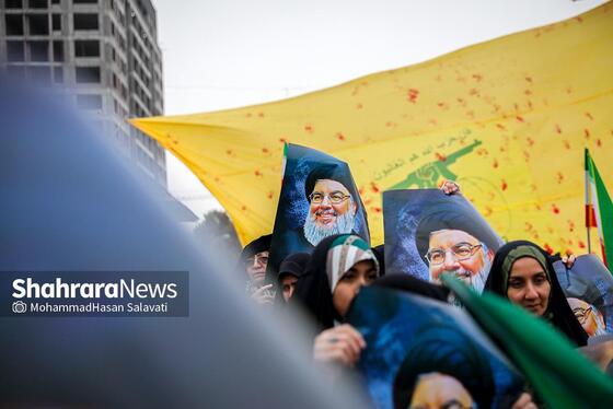گزارش تصویری | اجتماع بزرگ «حزب الله زنده است» در مشهد
