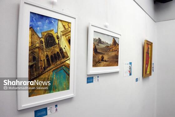«رواق حافظ»؛ نمایشگاه گروهی هنرهای تجسمی در نگارخانه فردوسی مشهد + تصاویر