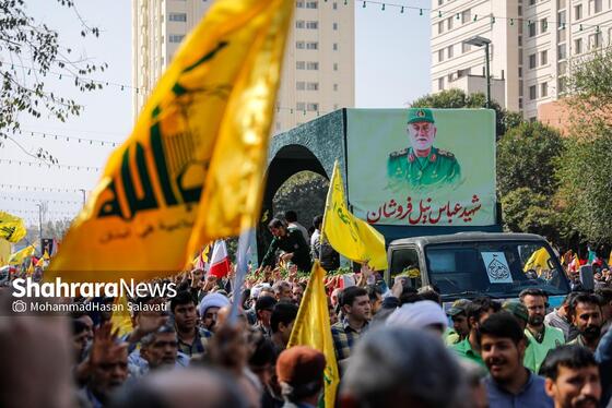 گزارش تصویری | تشییع پیکر سردار شهید نیلفروشان در مشهد
