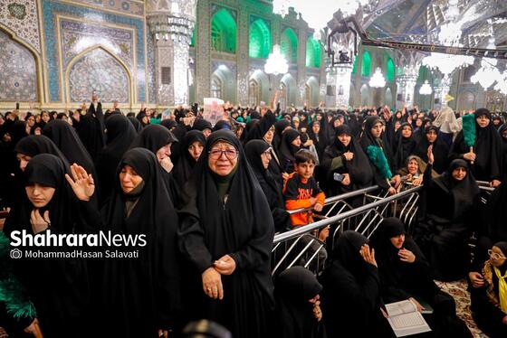 گزارش تصویری | وداع با پیکر مطهر بانوی شهیده معصومه کرباسی در حرم مطهر رضوی - مشهد