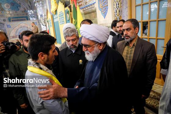 گزارش تصویری | وداع با پیکر مطهر بانوی شهیده معصومه کرباسی در حرم مطهر رضوی - مشهد