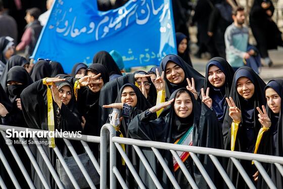 گزارش تصویری | راهپیمایی ۱۳ آبان ۱۴۰۳ در مشهد