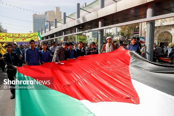 گزارش تصویری | راهپیمایی ۱۳ آبان ۱۴۰۳ در مشهد