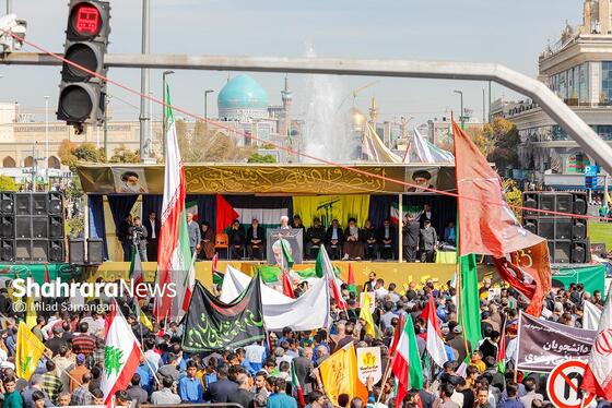 گزارش تصویری | راهپیمایی ۱۳ آبان ۱۴۰۳ در مشهد