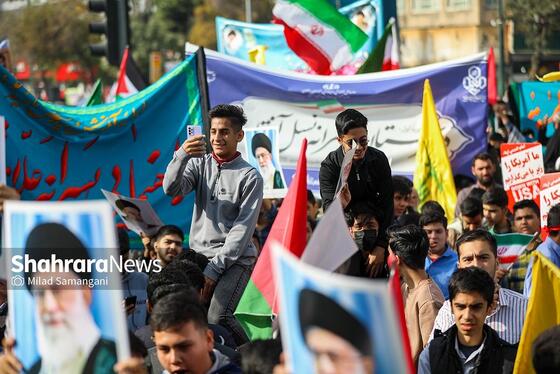 گزارش تصویری | راهپیمایی ۱۳ آبان ۱۴۰۳ در مشهد