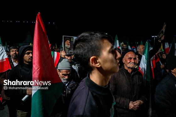 گزارش تصویری | اجتماع مردمی «بیعت با نصرالله» در مشهد